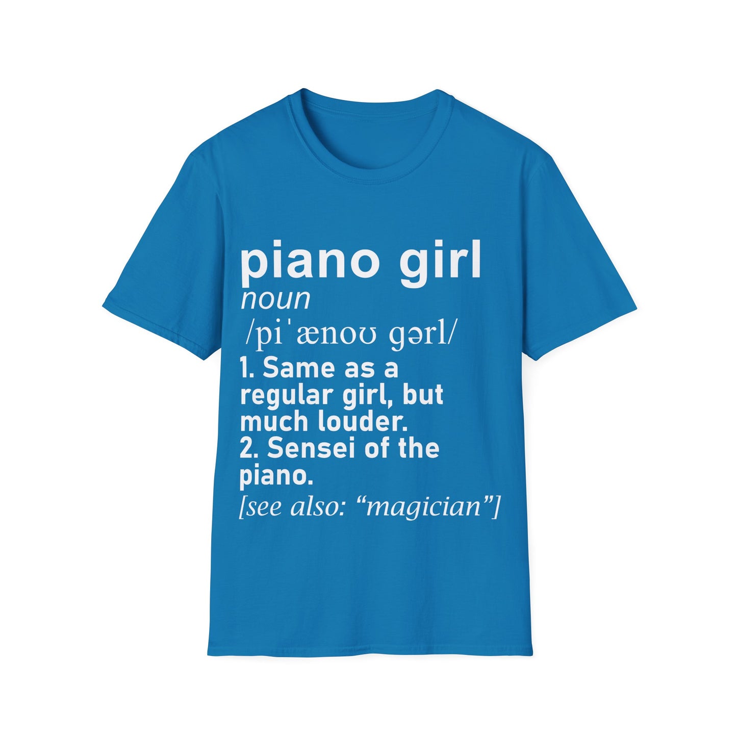 Piano Girl Definition T-Shirt