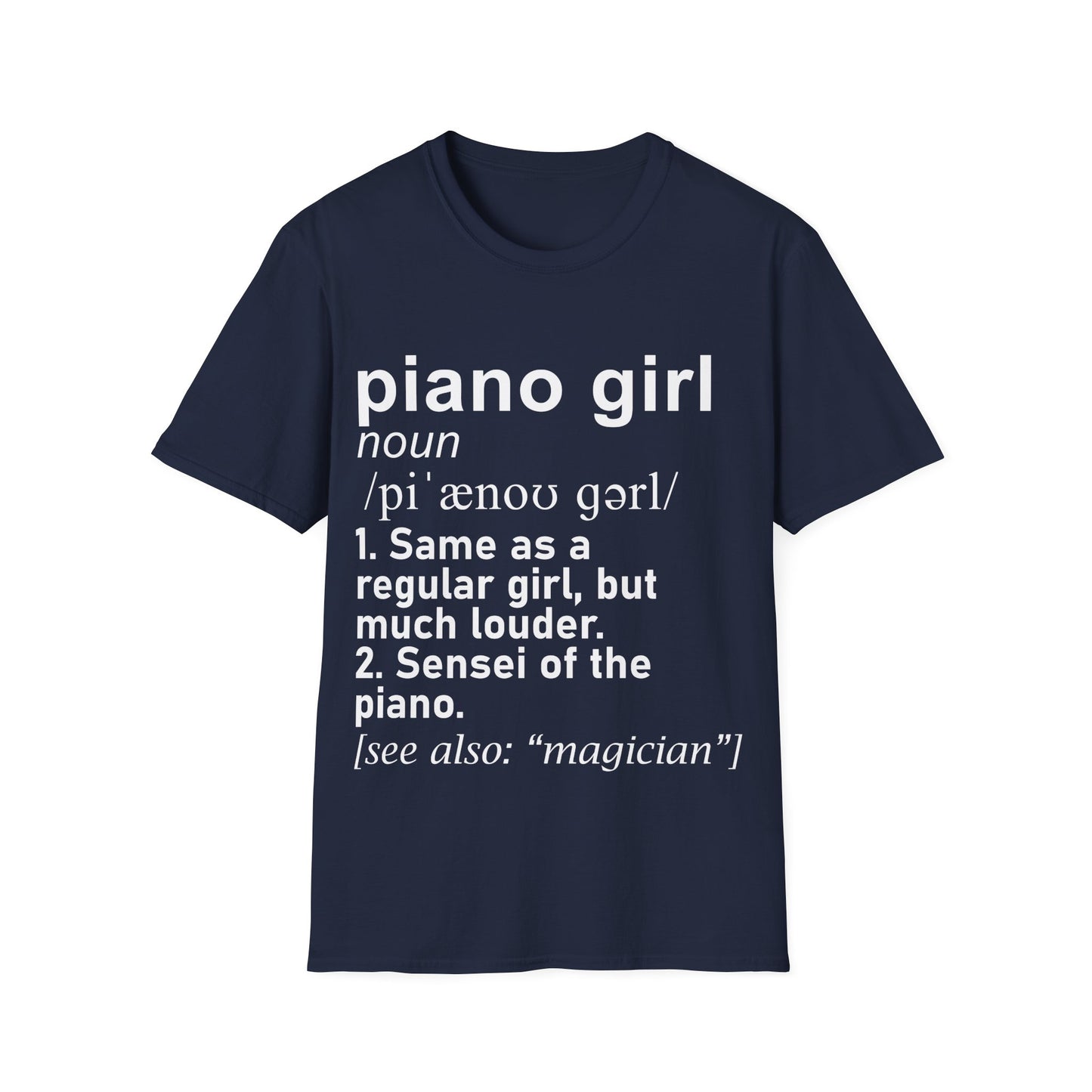 Piano Girl Definition T-Shirt