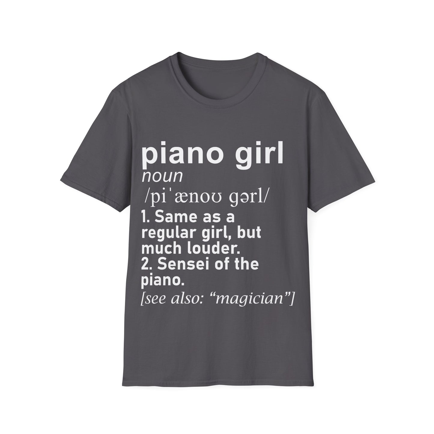 Piano Girl Definition T-Shirt