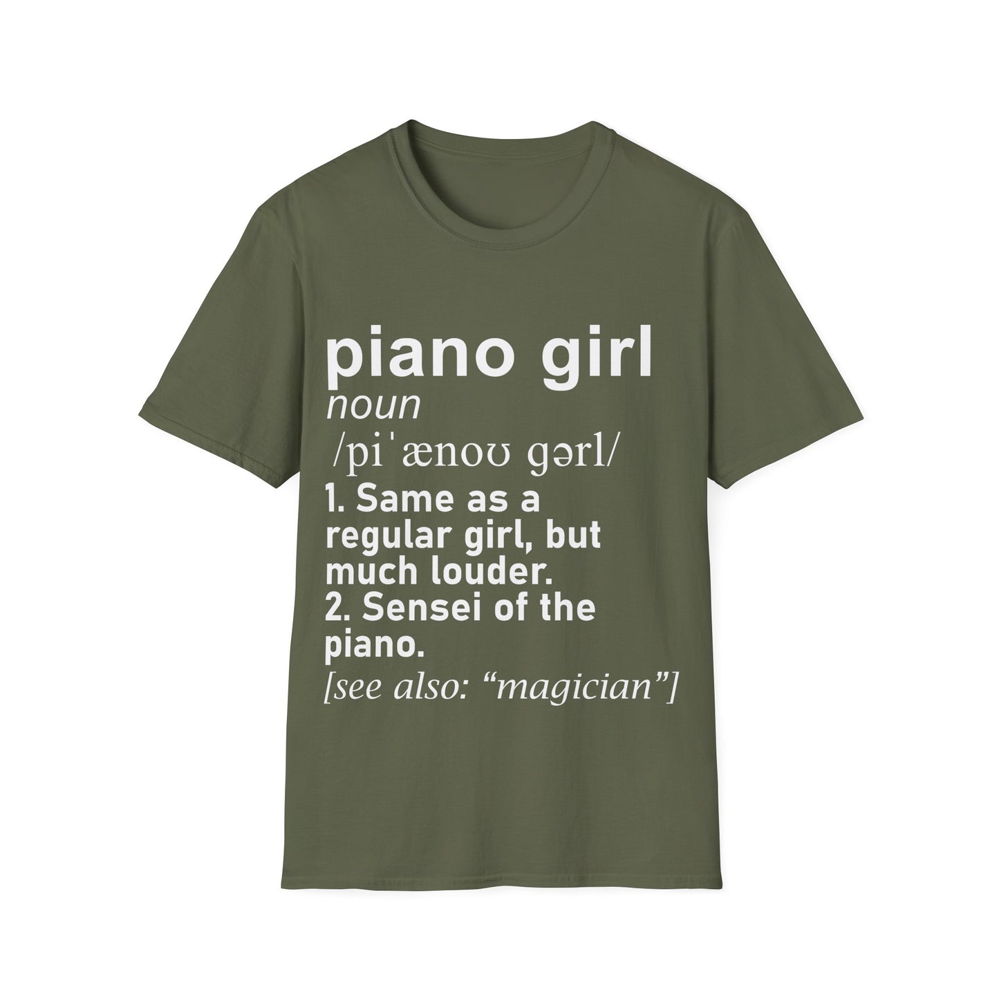 Piano Girl Definition T-Shirt