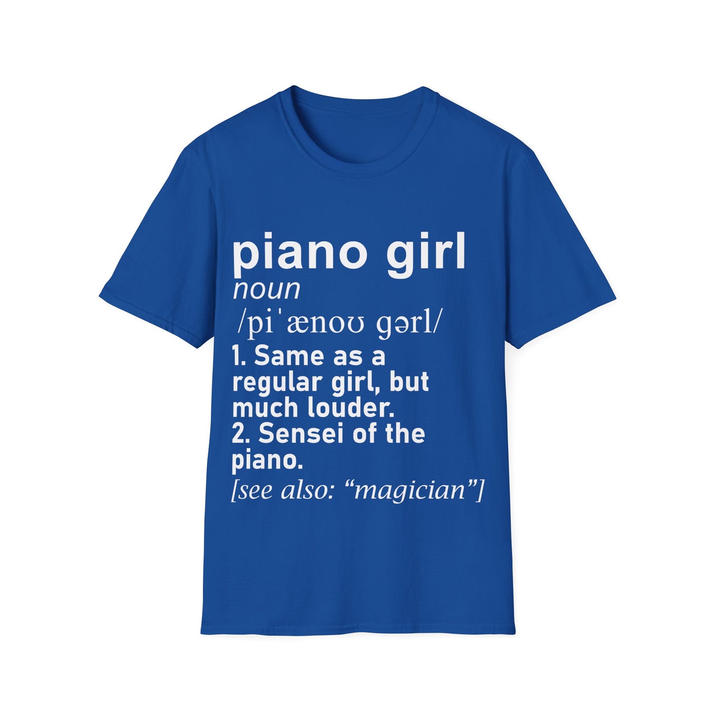 Piano Girl Definition T-Shirt