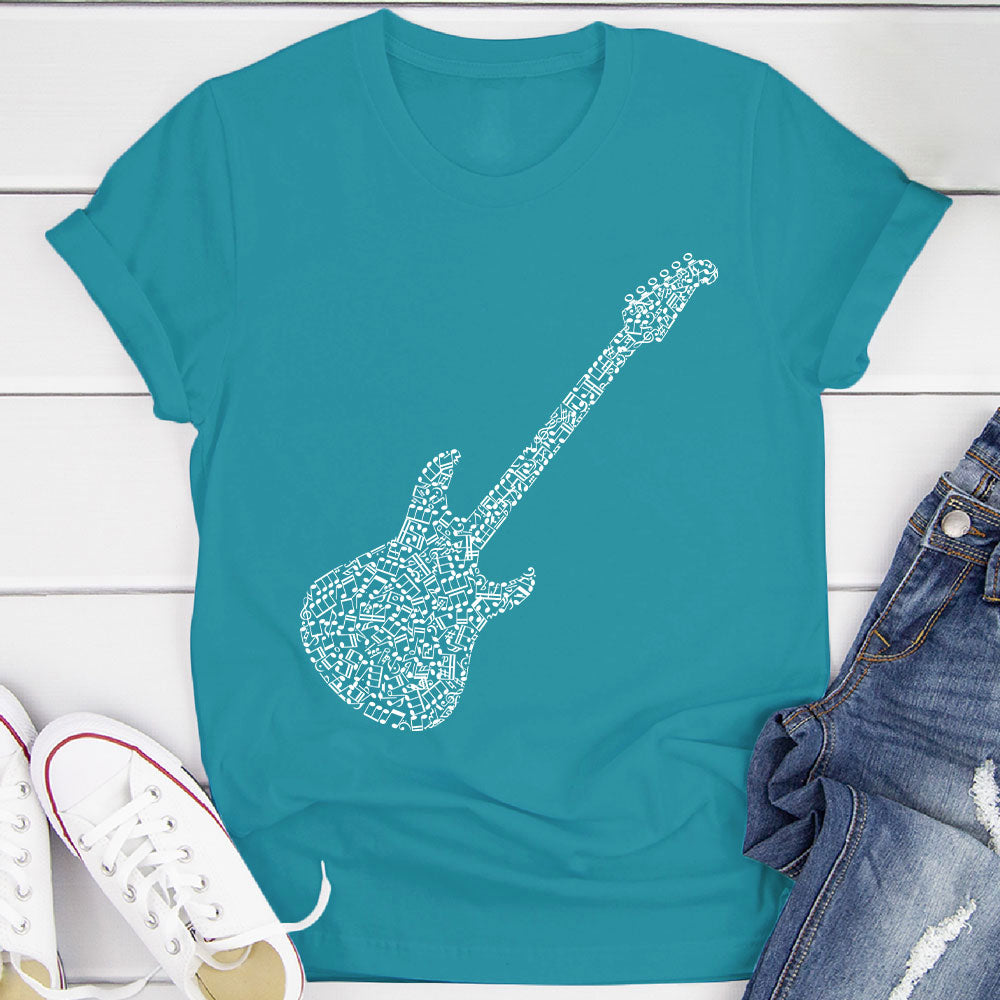 Electric Guitar Notes T-Shirt