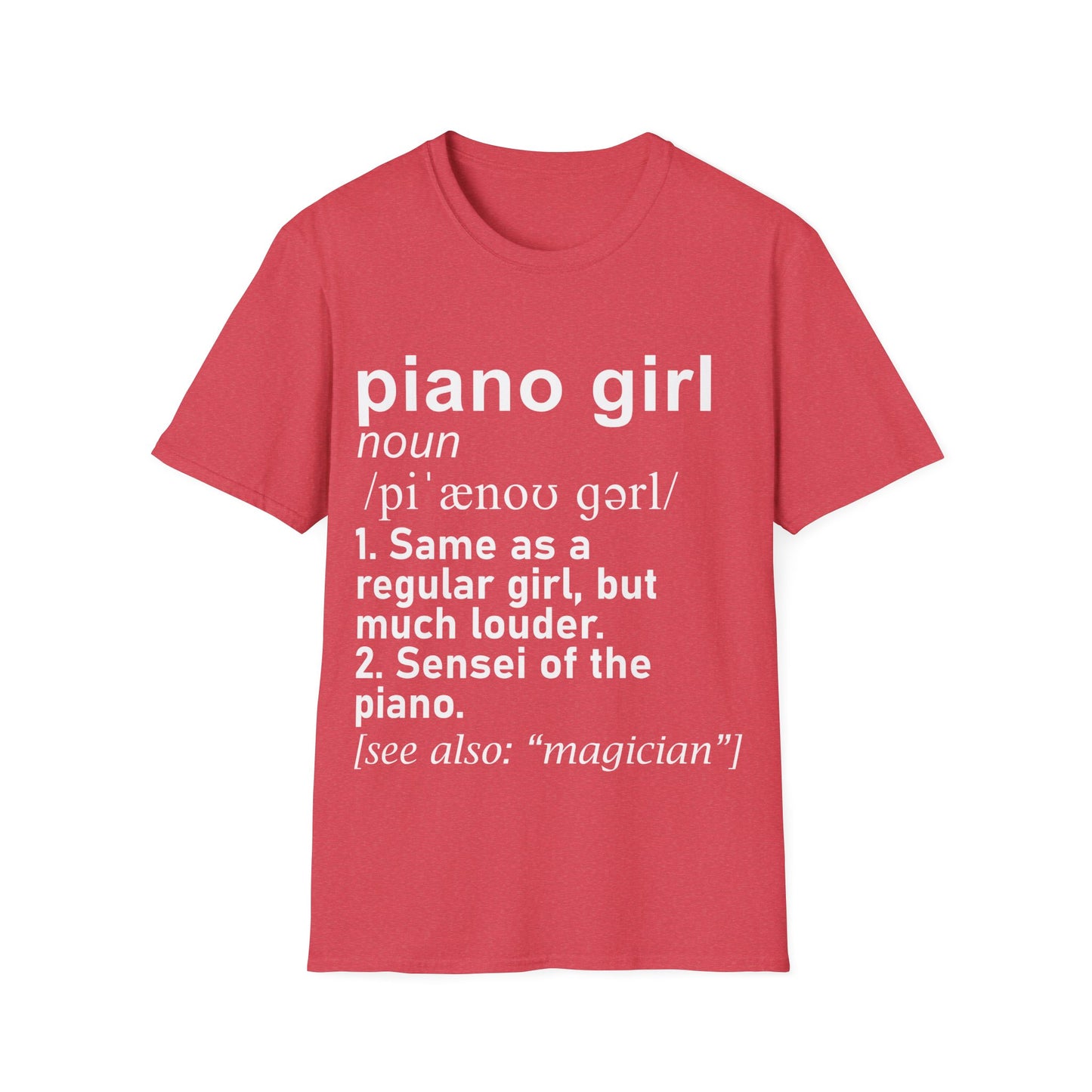 Piano Girl Definition T-Shirt
