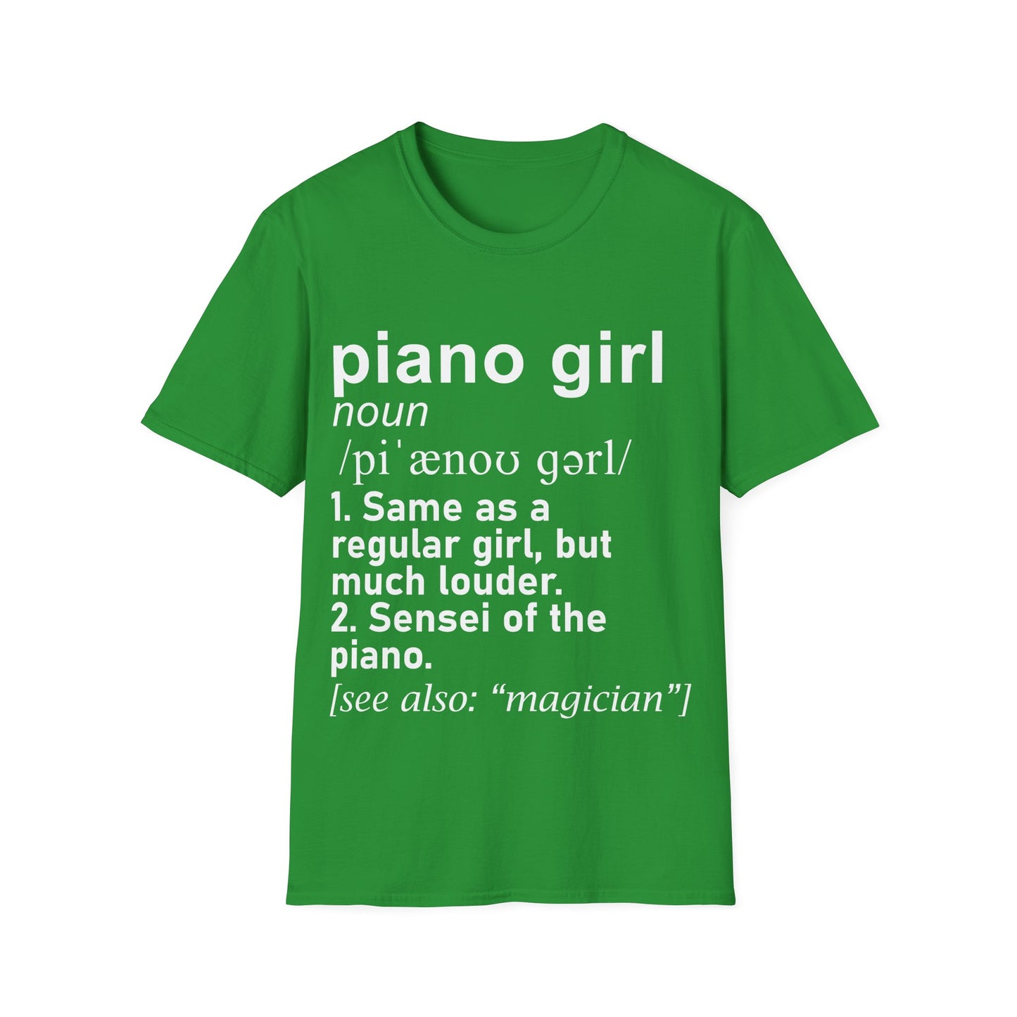Piano Girl Definition T-Shirt