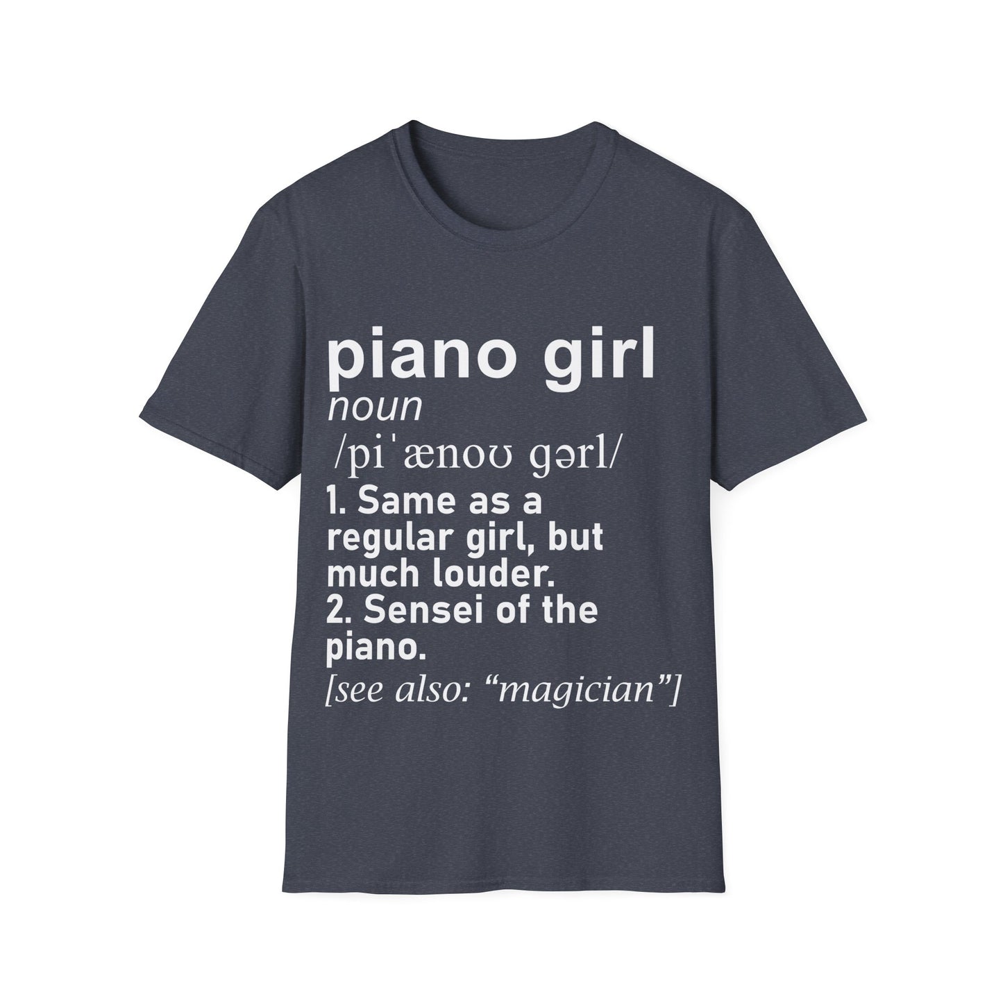 Piano Girl Definition T-Shirt