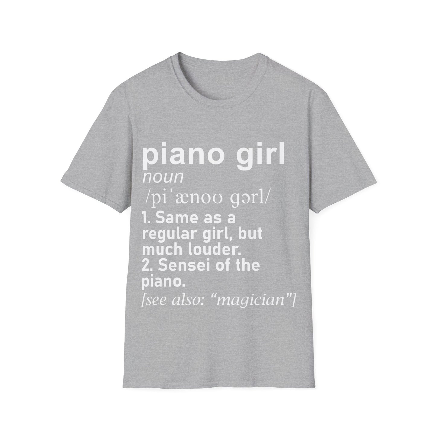 Piano Girl Definition T-Shirt