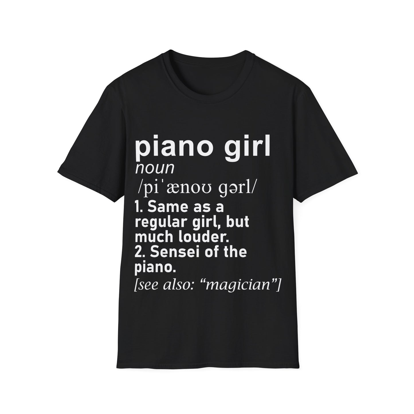 Piano Girl Definition T-Shirt