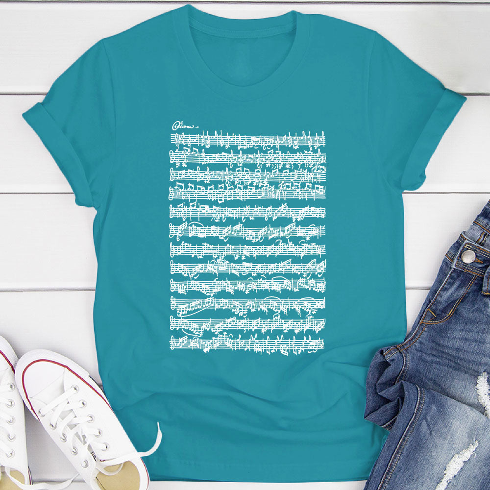 Bach Chaconne Manuscript T-Shirt