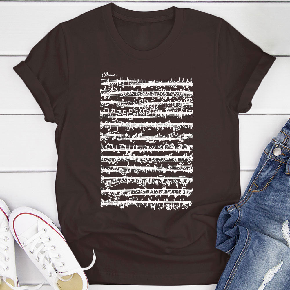 Bach Chaconne Manuscript T-Shirt