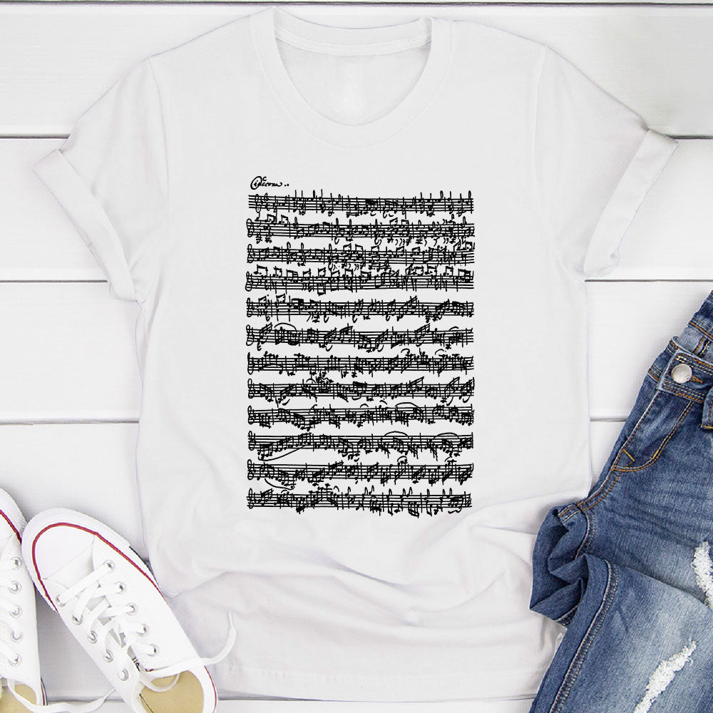 Bach Chaconne Manuscript T-Shirt