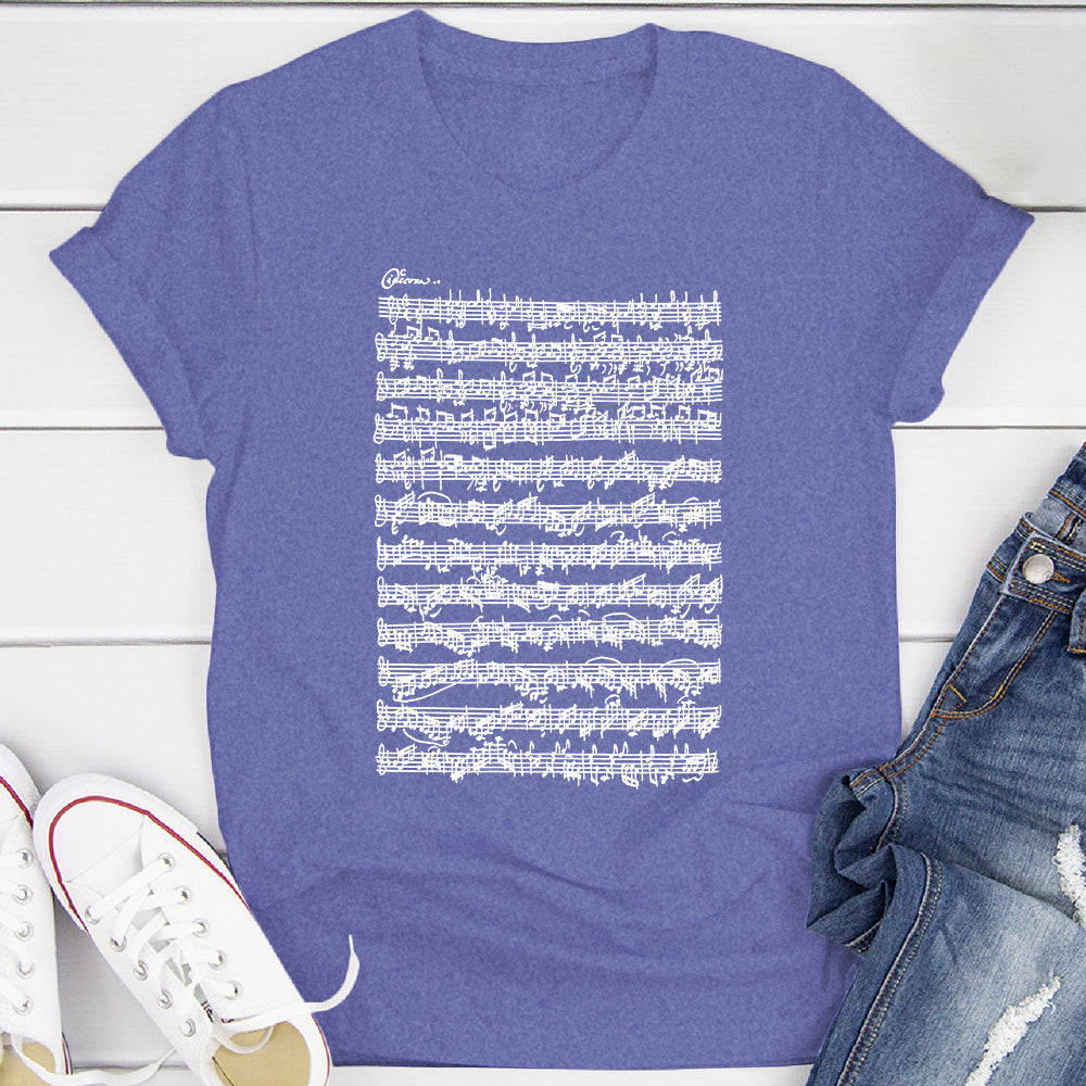 Bach Chaconne Manuscript T-Shirt