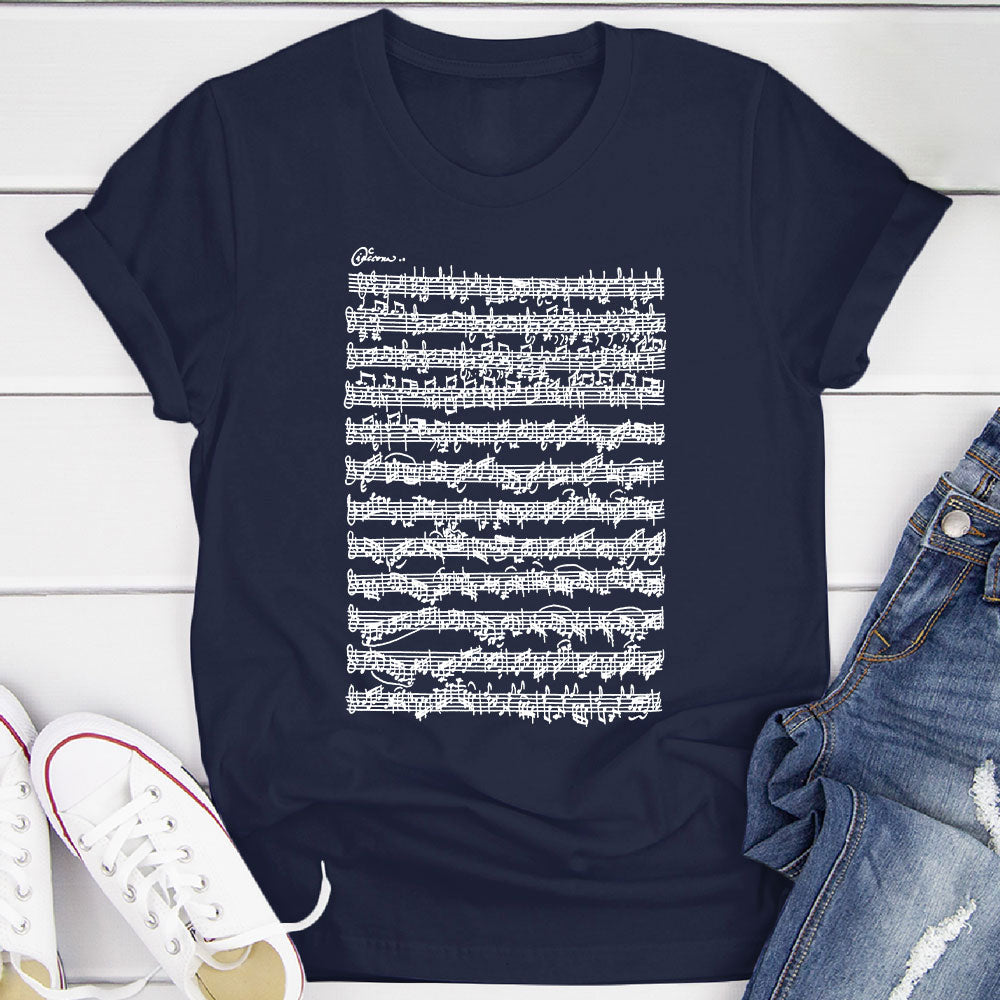 Bach Chaconne Manuscript T-Shirt