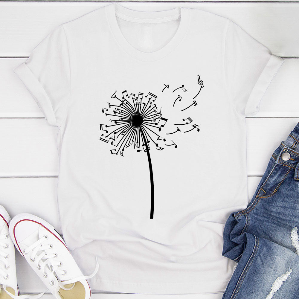 Dandelion Music Notes T-Shirt