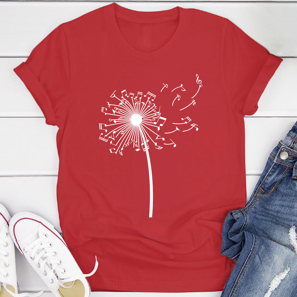 Dandelion Music Notes T-Shirt