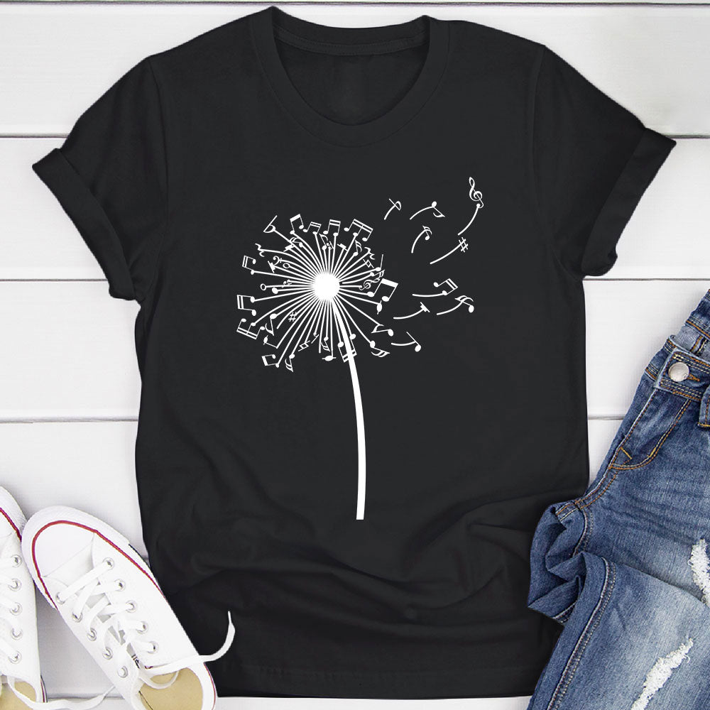 Dandelion Music Notes T-Shirt