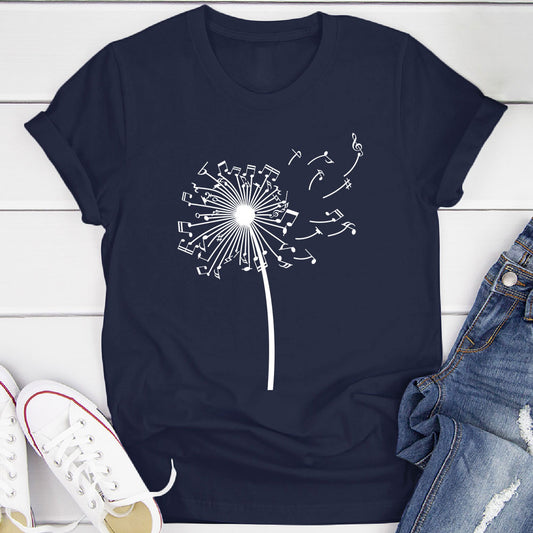 Dandelion Music Notes T-Shirt