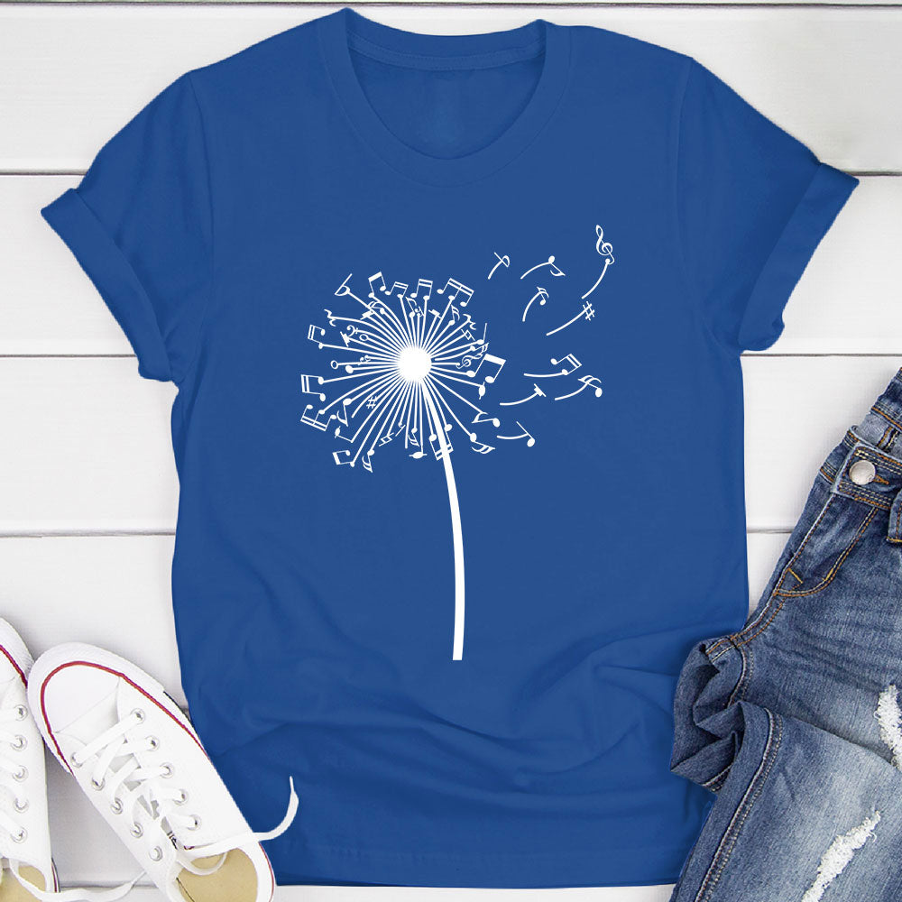 Dandelion Music Notes T-Shirt