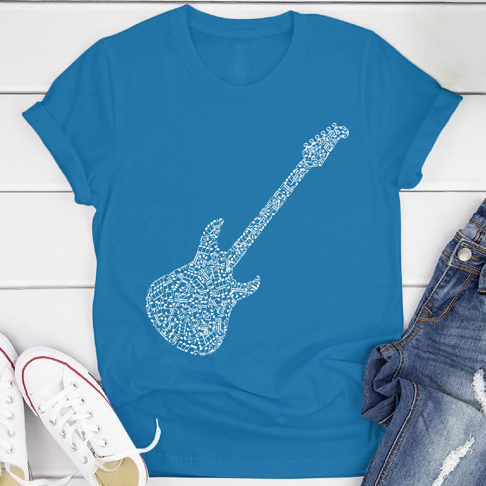 Electric Guitar Notes T-Shirt