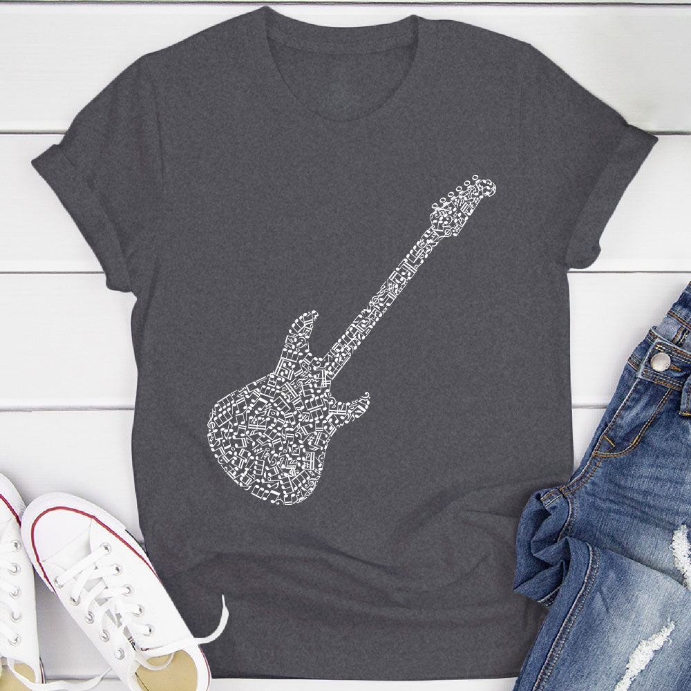 Electric Guitar Notes T-Shirt