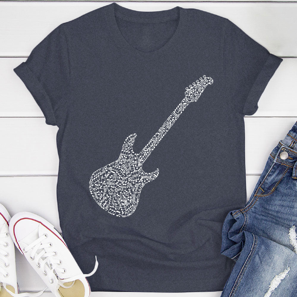 Electric Guitar Notes T-Shirt