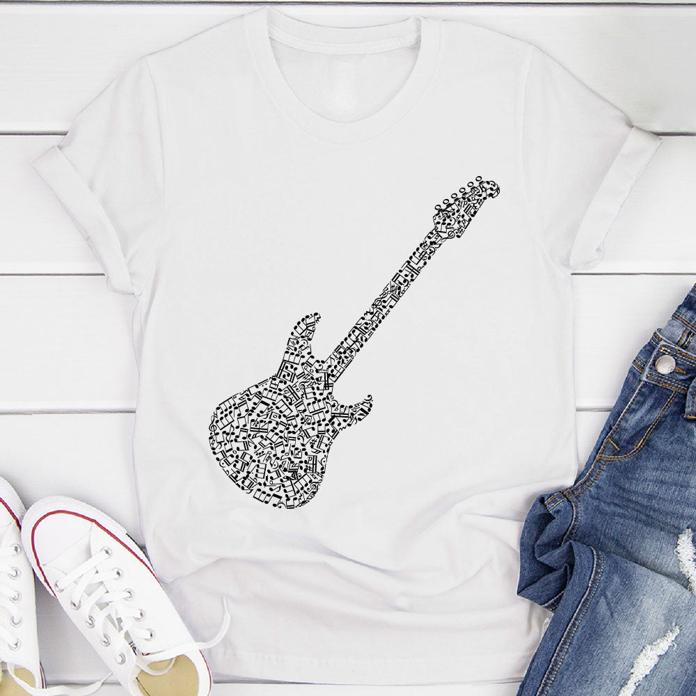 Electric Guitar Notes T-Shirt