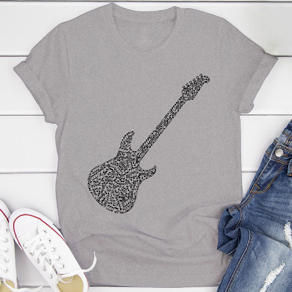 Electric Guitar Notes T-Shirt