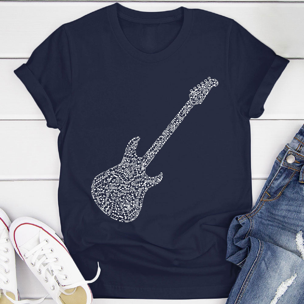Electric Guitar Notes T-Shirt
