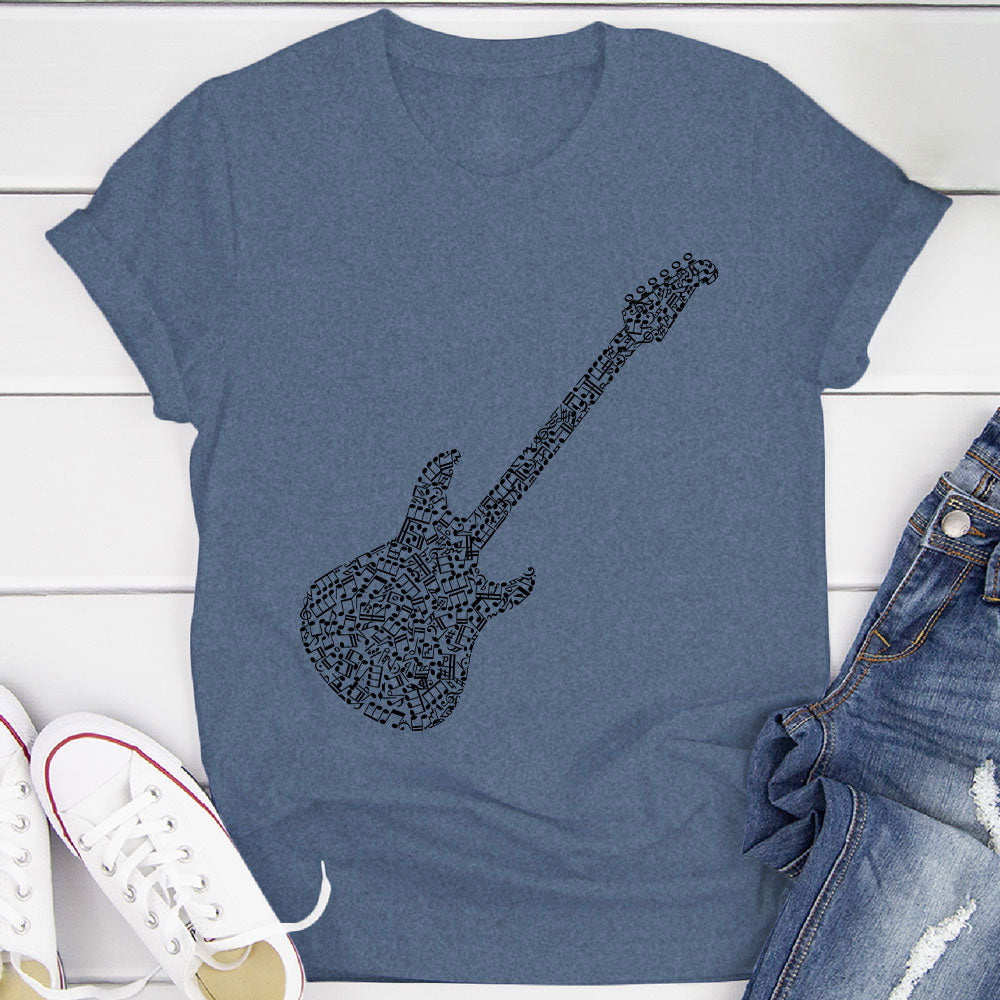 Electric Guitar Notes T-Shirt