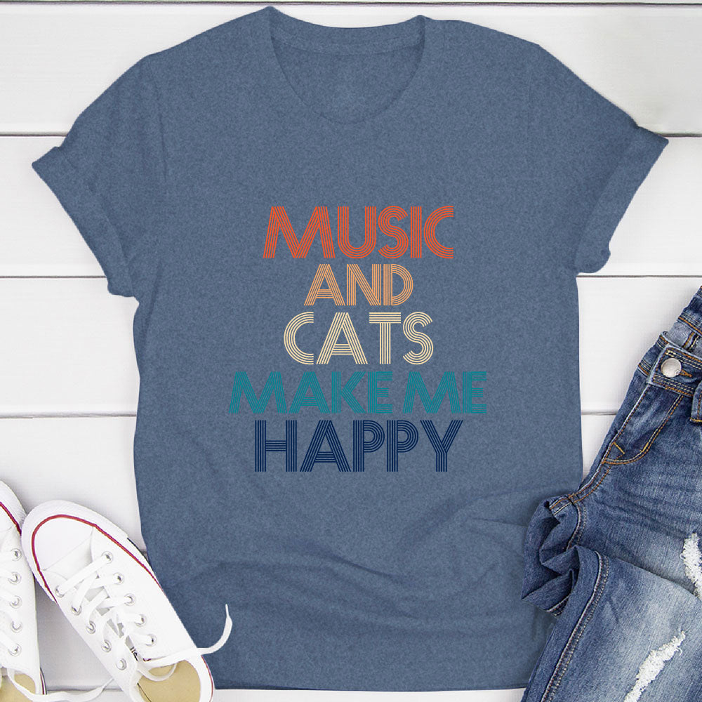 Music And Cats T-Shirt