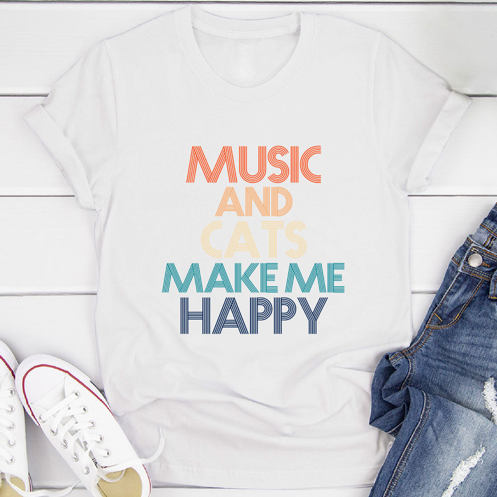 Music And Cats T-Shirt