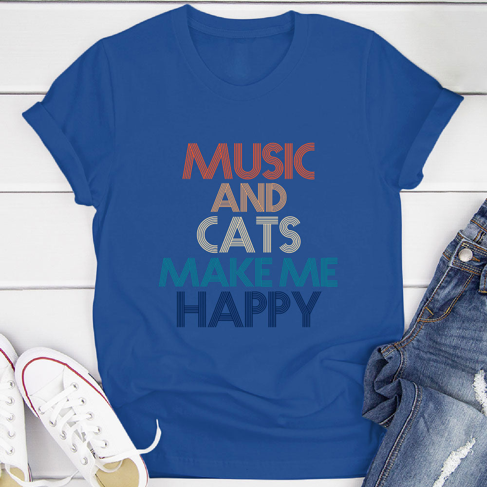 Music And Cats T-Shirt