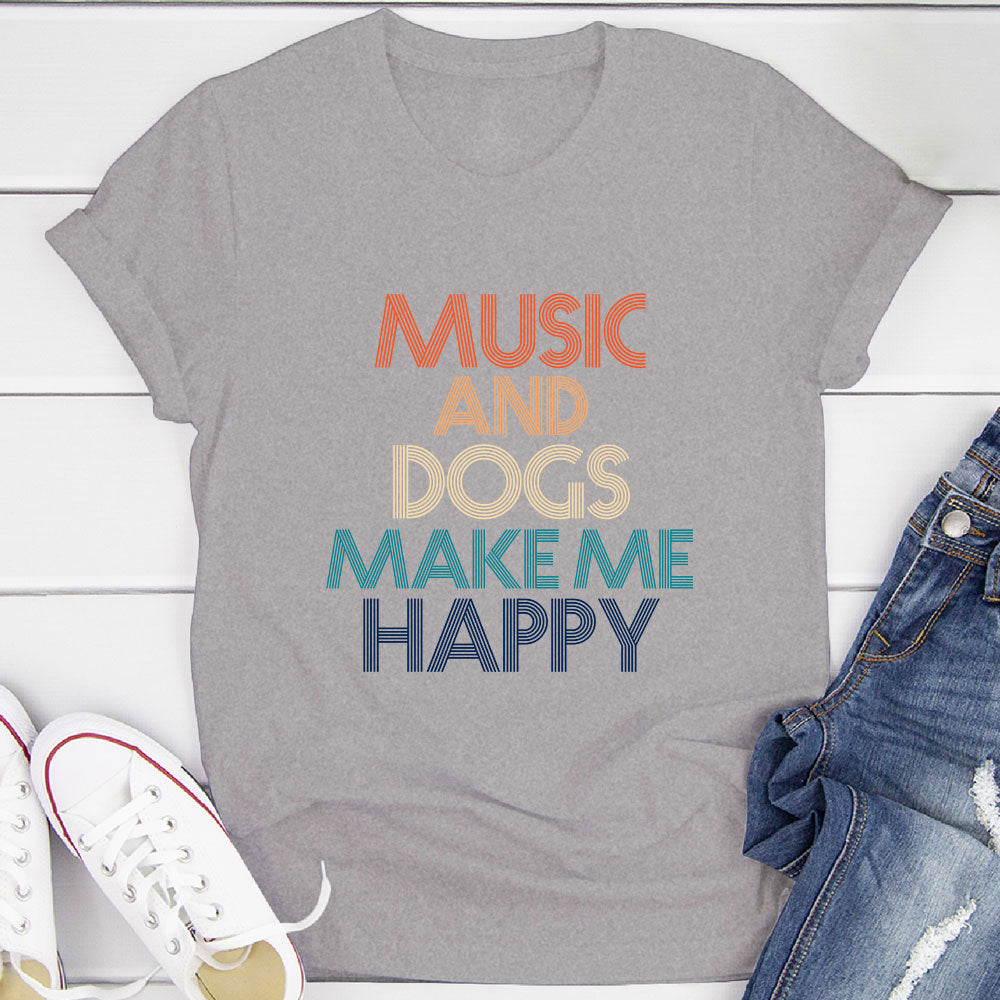 Music And Dogs T-Shirt