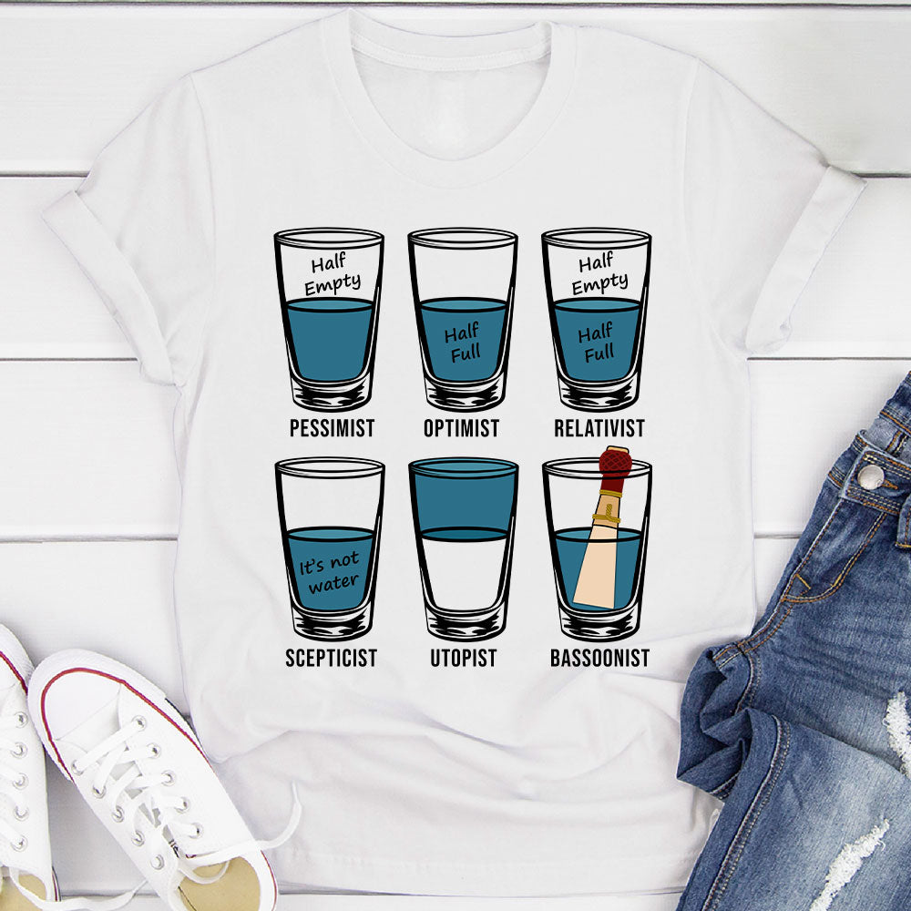 Optimist Pessimist Bassoonist T-Shirt