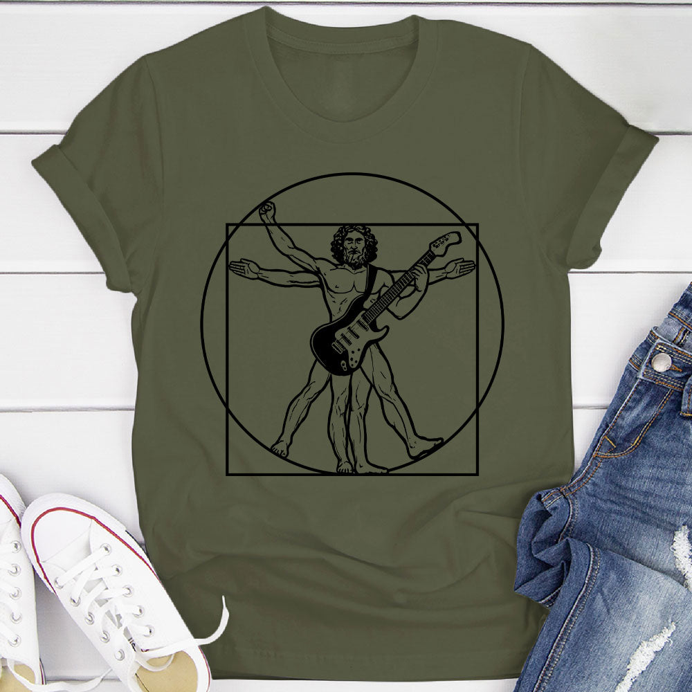 Vitruvian Guitarist T-Shirt