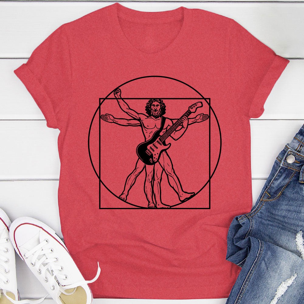 Vitruvian Guitarist T-Shirt