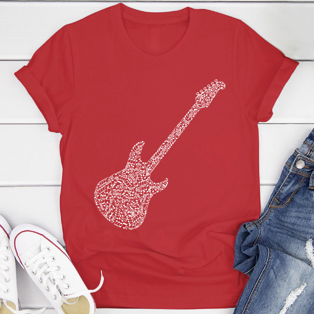 Electric Guitar Notes T-Shirt