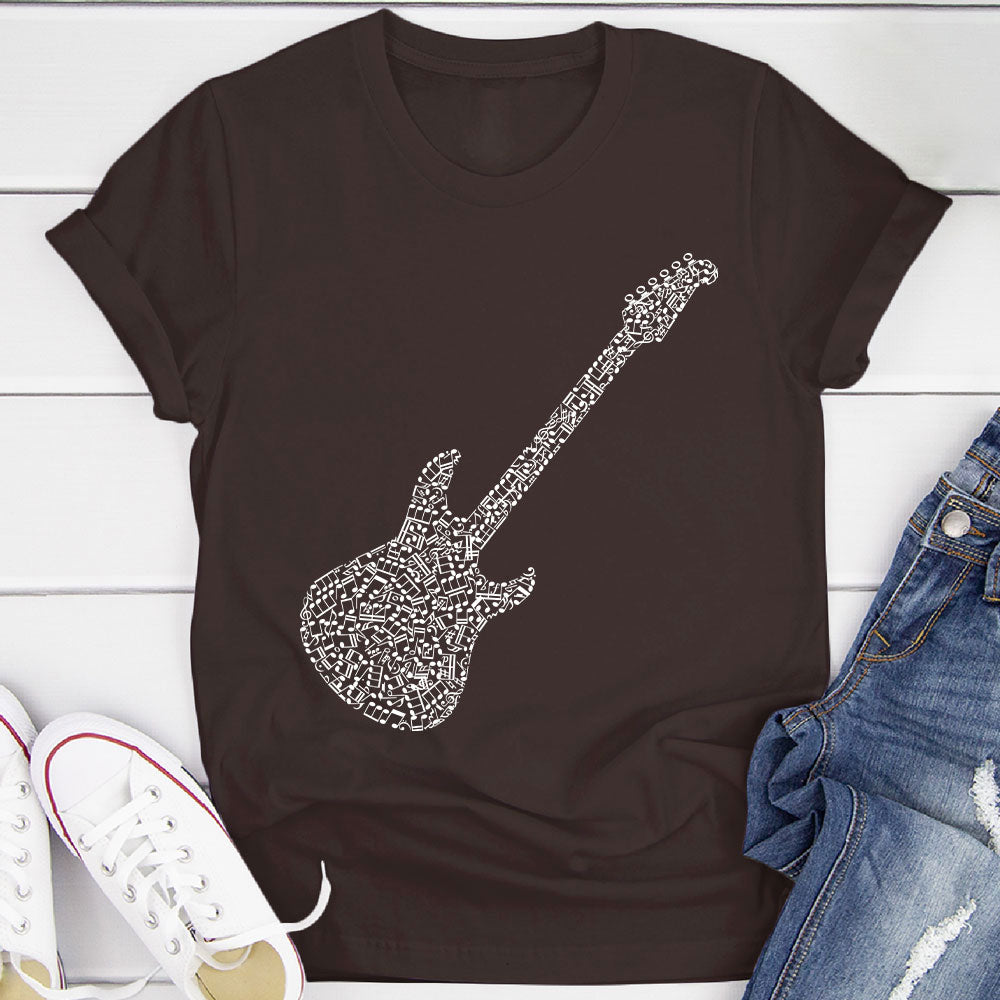Electric Guitar Notes T-Shirt