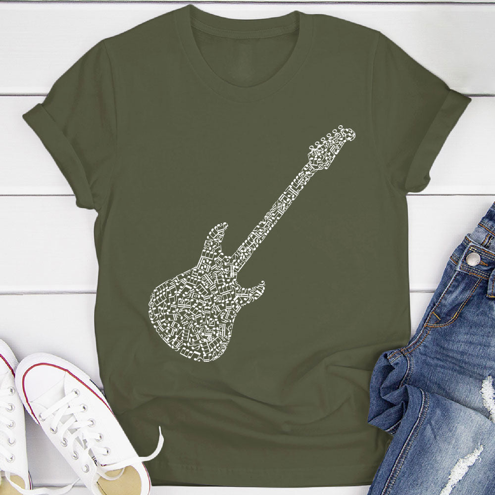 Electric Guitar Notes T-Shirt