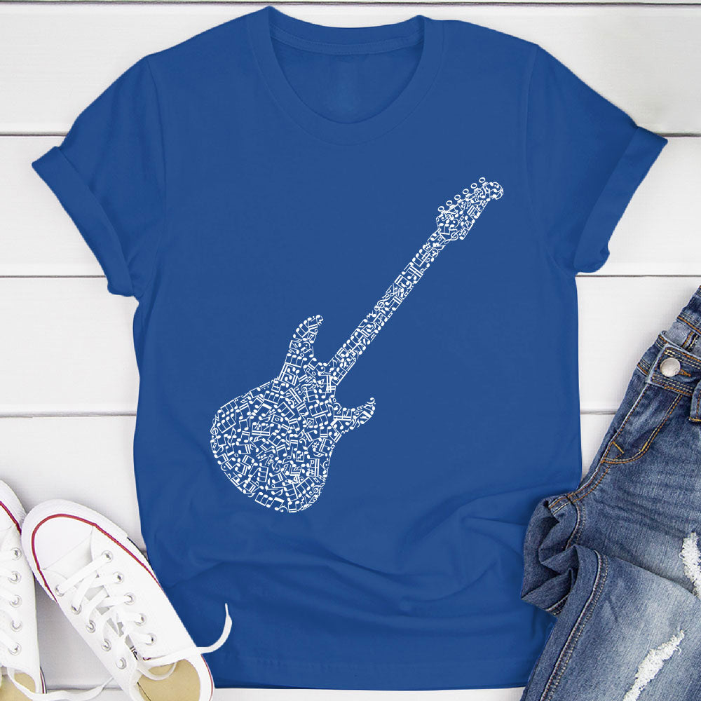 Electric Guitar Notes T-Shirt