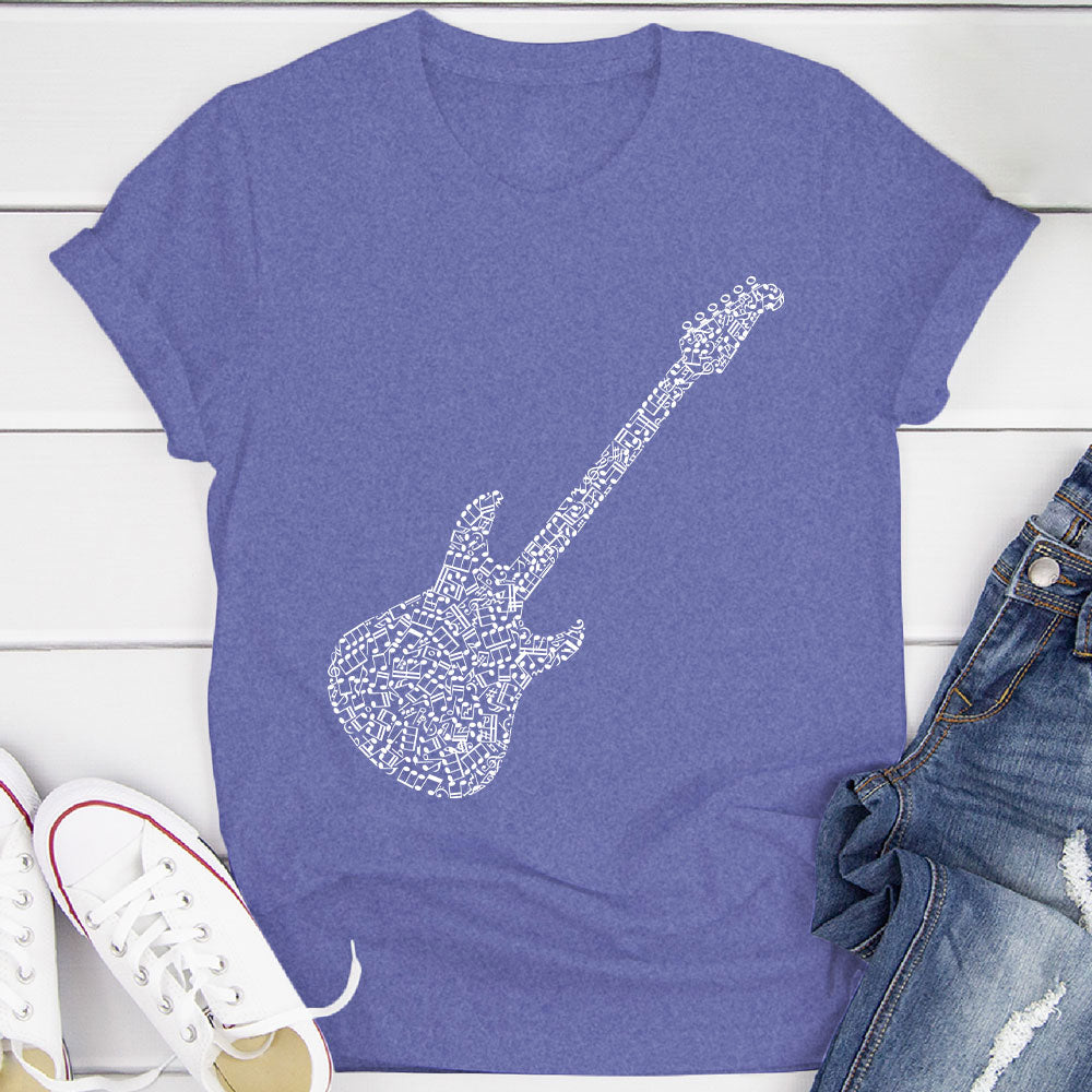Electric Guitar Notes T-Shirt