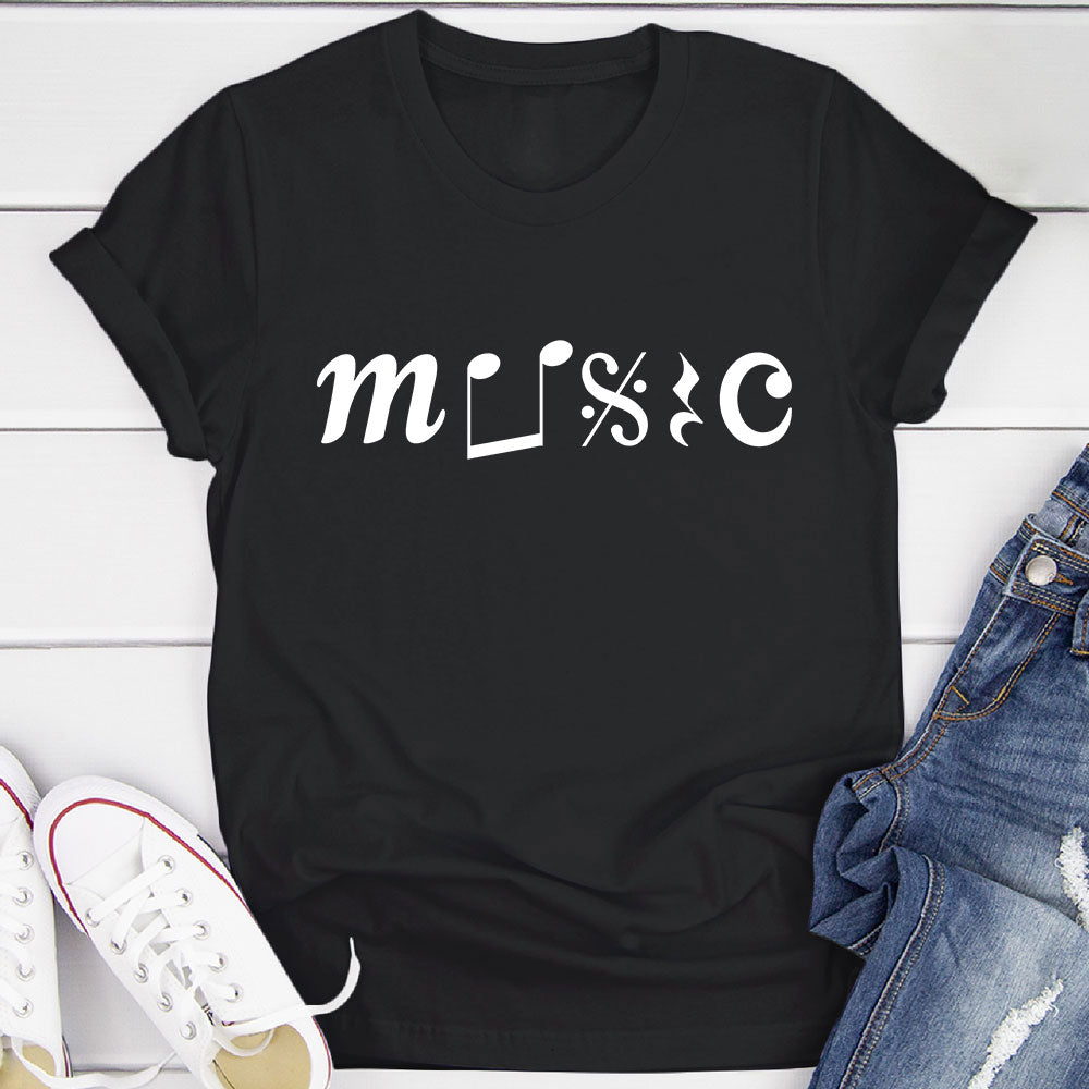 Music With Notation T-Shirt