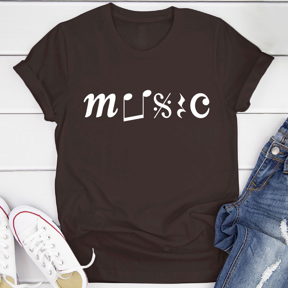 Music With Notation T-Shirt