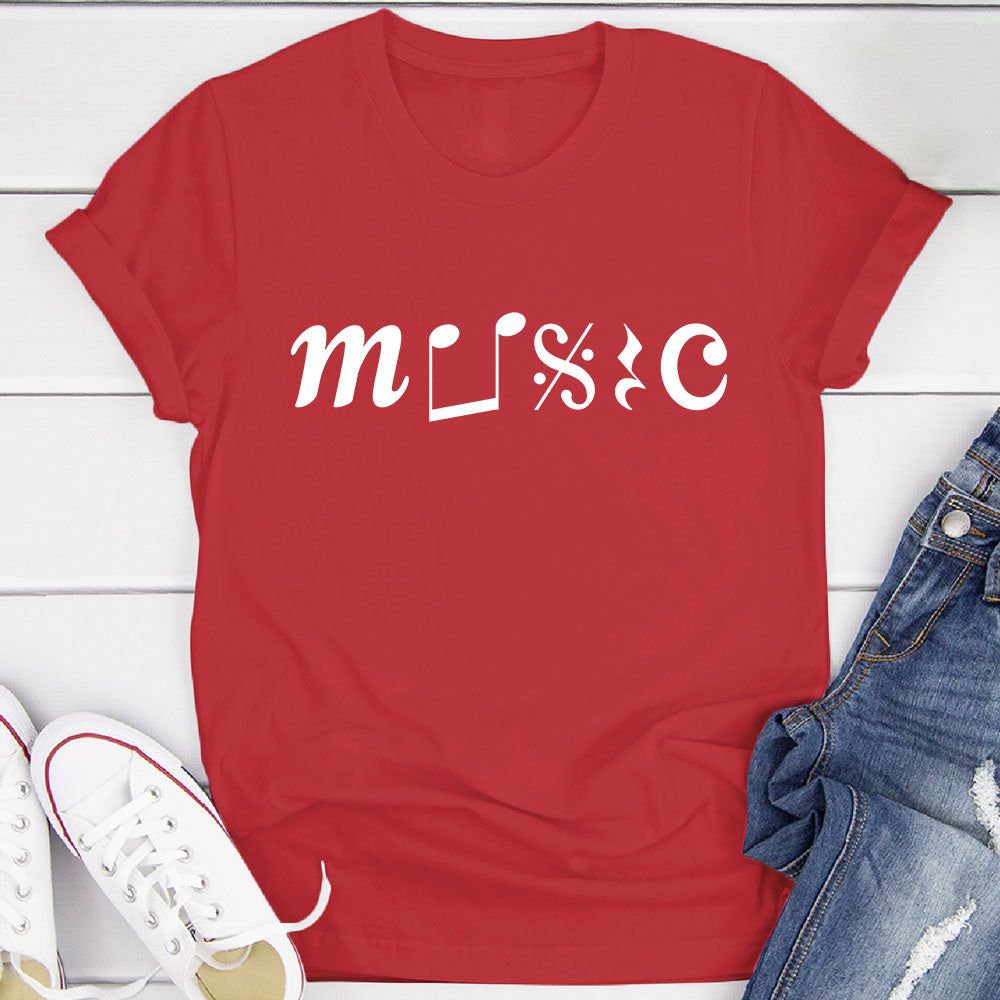 Music With Notation T-Shirt