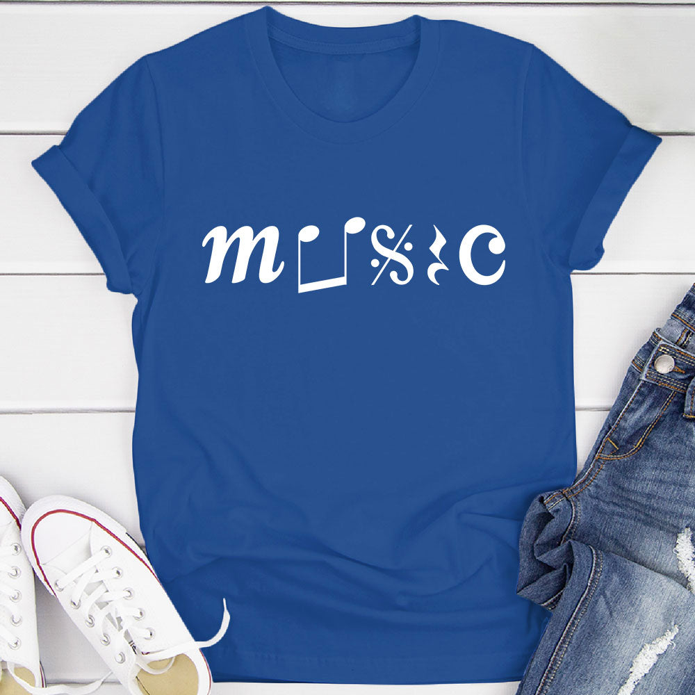 Music With Notation T-Shirt