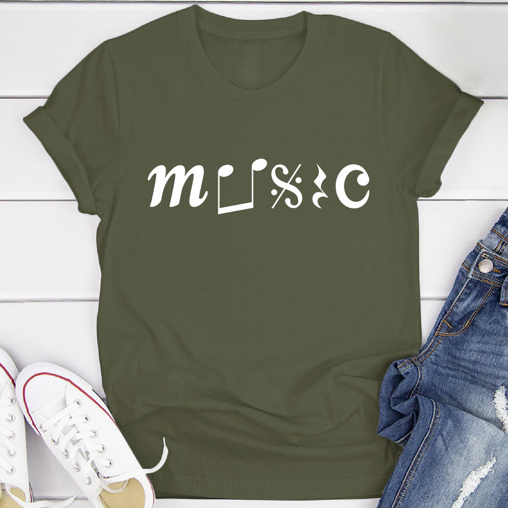 Music With Notation T-Shirt