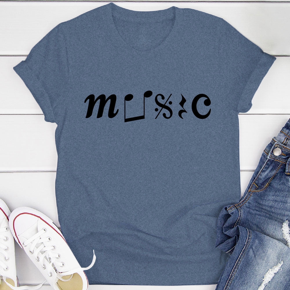 Music With Notation T-Shirt