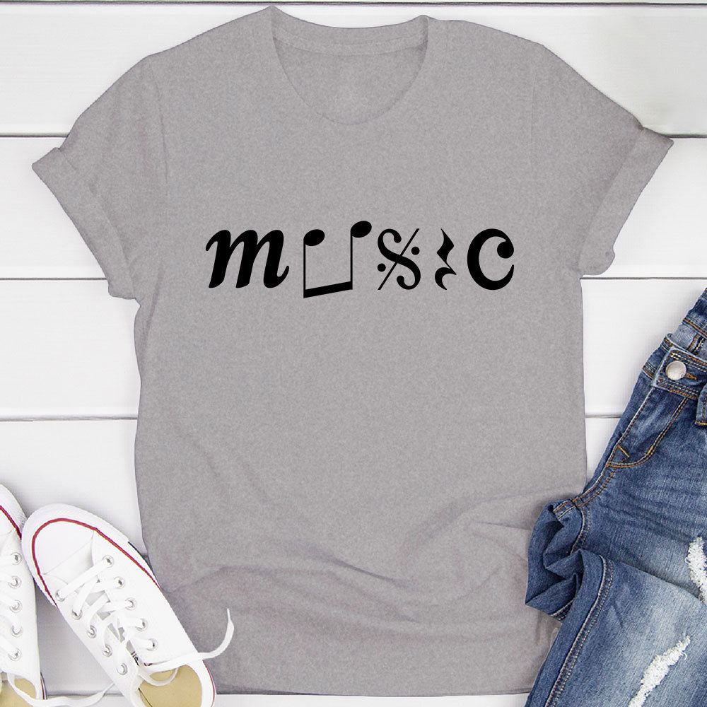 Music With Notation T-Shirt