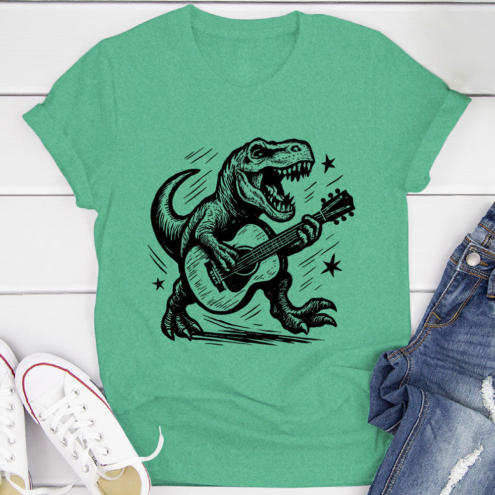 Strumming T-Rex T-Shirt