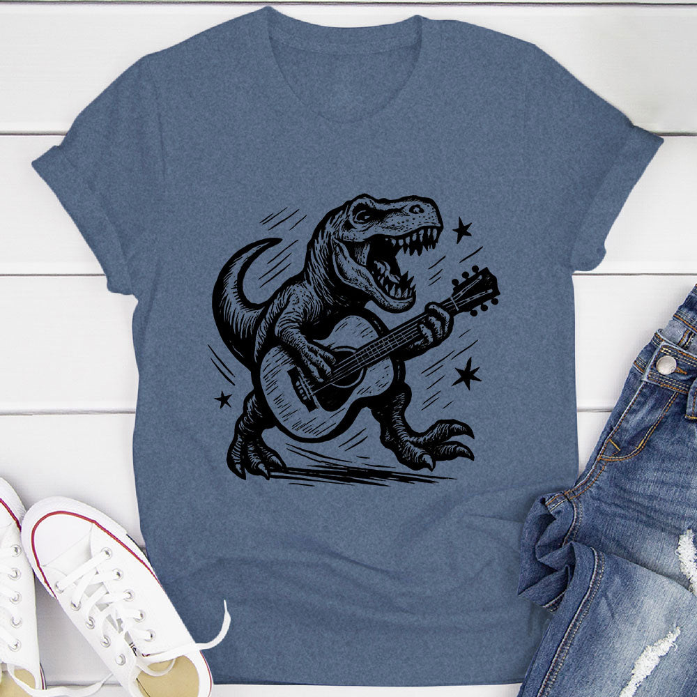 Strumming T-Rex T-Shirt