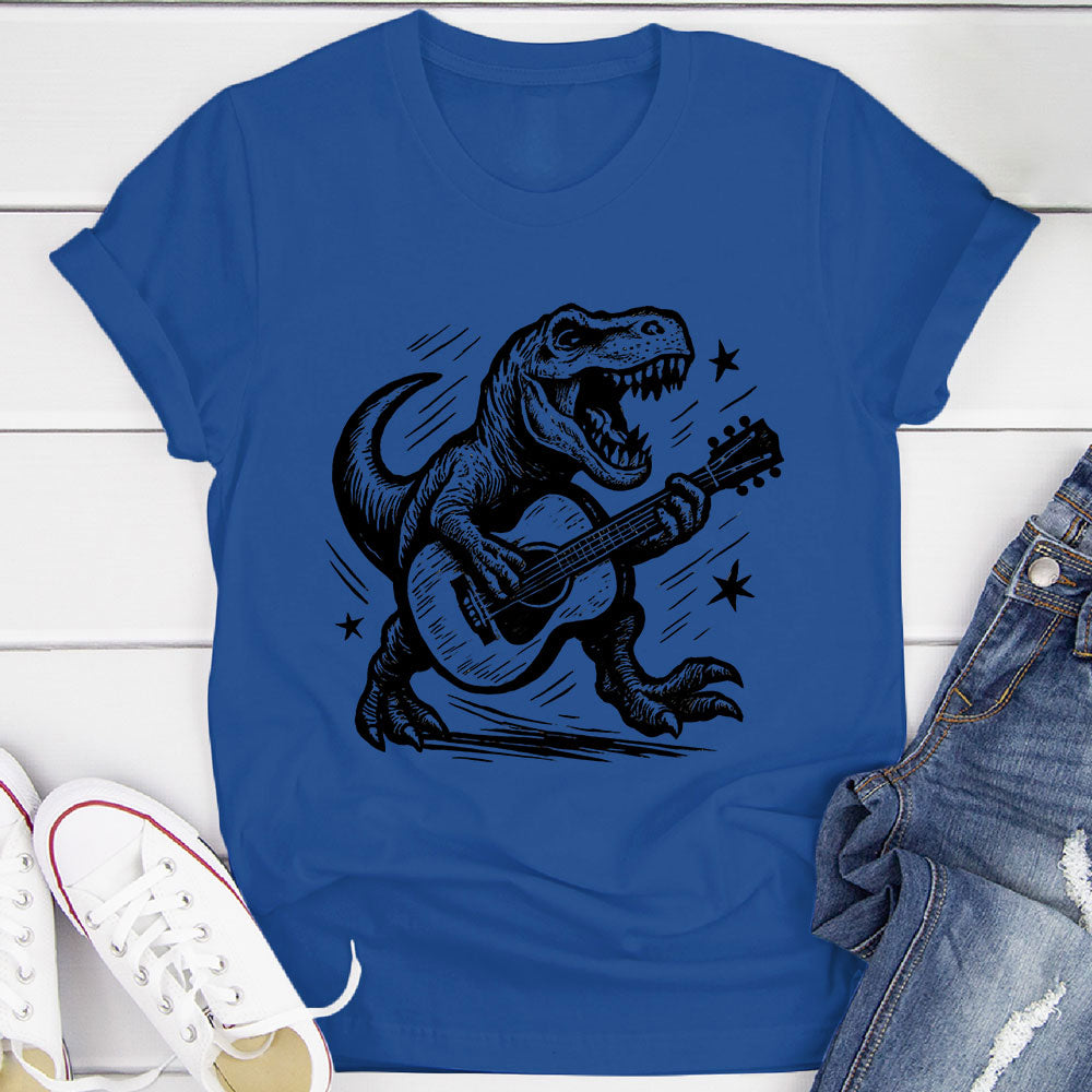 Strumming T-Rex T-Shirt
